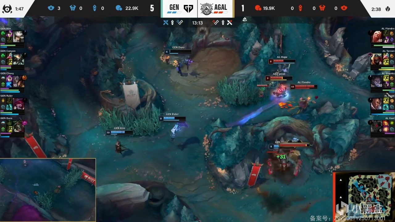 开局, 加冕总冠军